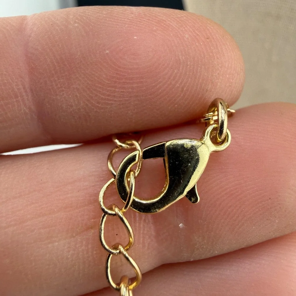 Zodiac Celestial Necklace Gold Blue Enamel Constellation Pendant 17in